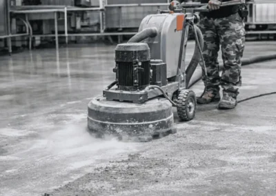 biaya persiapan lantai epoxy (grinding) di pabrik sebelum aplikasi
